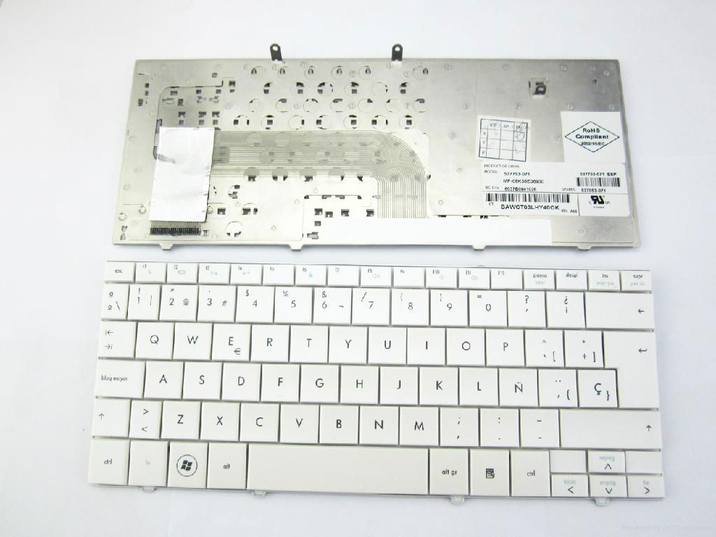 Laptop Keyboard for HP mini 110-1100 110-1000 white SP 2