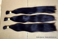 Vietnamese remy double drawn hair 60cm