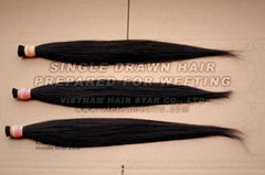 Vietnamese remy single drawn hair 50cm, 100% natural