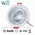 8W 13W 15W 18W 20W 25W  Dimmable COB Sharp cutout 75-98mm LED ceiling Light