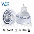 5W 6W GU10 MR16 COB dimmable LED Spotlight 4