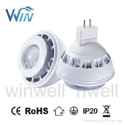 COB 5W 7W MR16 GU10 dimmable LED Spotlight 5