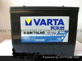 6-QW-80 95D31 12V 80AH VARTA叉车电池 3
