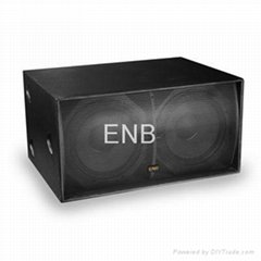 ENB Professional power subwoofer dual 18'' speaker