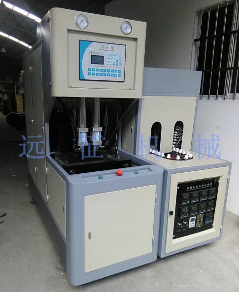 小型一出二半自動吹瓶機紅外線旋轉烘箱 2