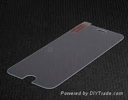 iphone6 use 0.33mm thickness with flat edge tempered glass of screen protectors