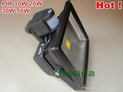 10w 20w 30w 50w led pir floodlight epistar led pir rgb,led pir 5