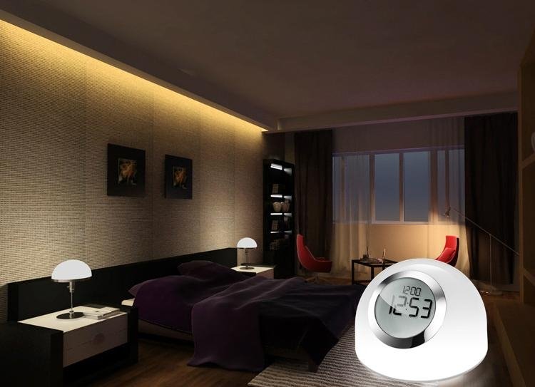 LED mood lamp  with time and clock function  5