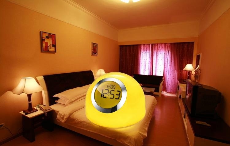 LED mood lamp  with time and clock function  2
