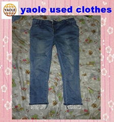 used clothing  Women Used Jean Pants