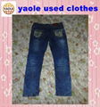 used clothes  Men Used Jean Pants 1