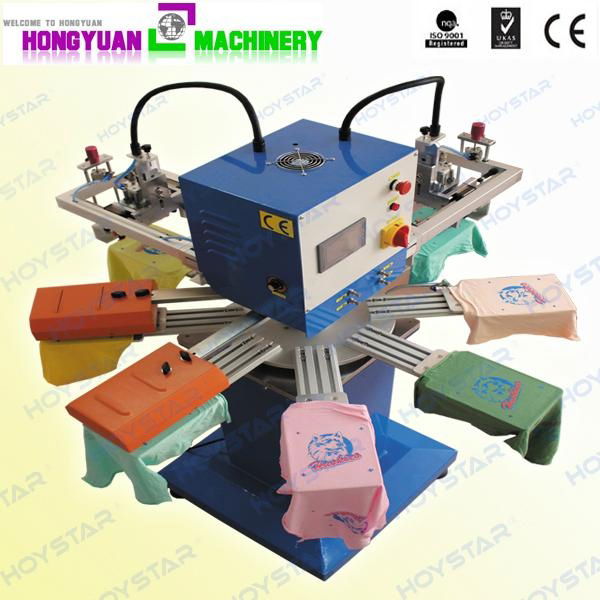 2 color Rapid screen printing machine for garment label