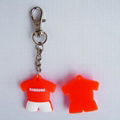 Promotional cheap custom soft pvc keychain 3