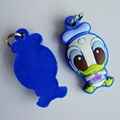 Promotional cheap custom soft pvc keychain 4