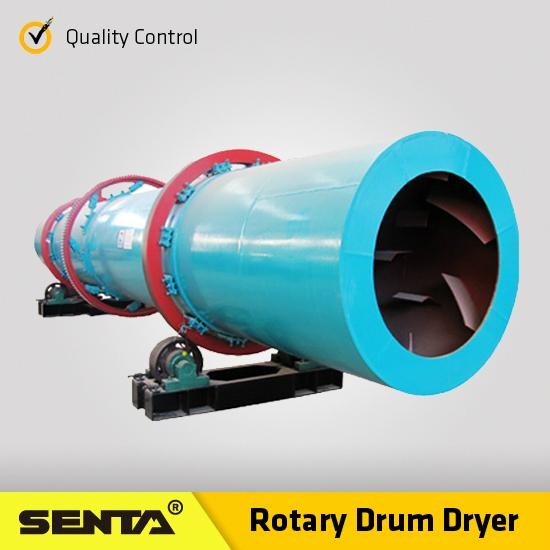 Continuous Triple pass Double grain clay sludge rotary drum dryer machine 