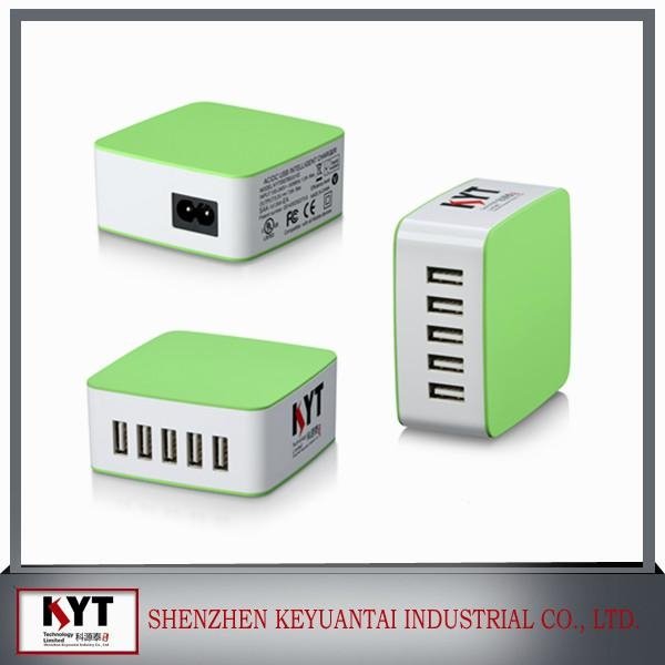 35W 4 port usb charger 5 port usb wall charger with UL CE FCC 2