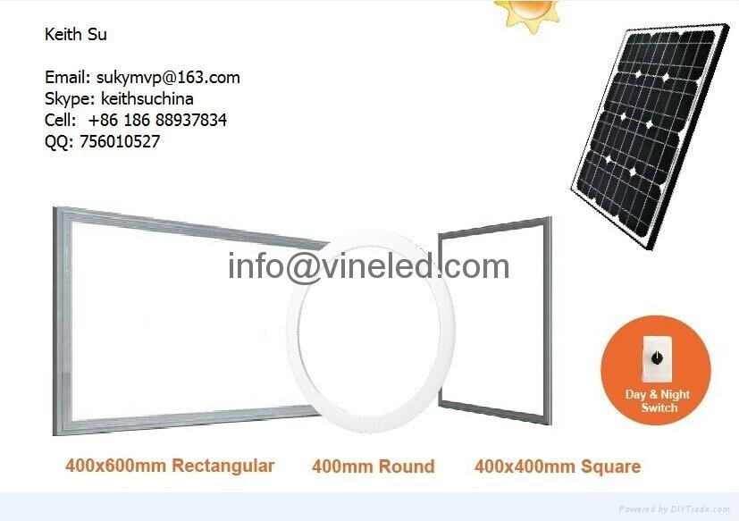 powered by AC 100 220 240V solar panel led panel light to replace skylight  4