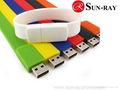 2014 hot sale bracelet usb flash drive