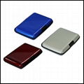 waterproof block RFID aluminum business card case