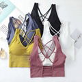 Women Sexy Backless Spaghetti Straps Bra Seamless Activewear Underwear Vest 2