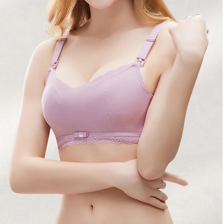 Women Supima Cotton Bra Wireless Maternity Nursing Bra 