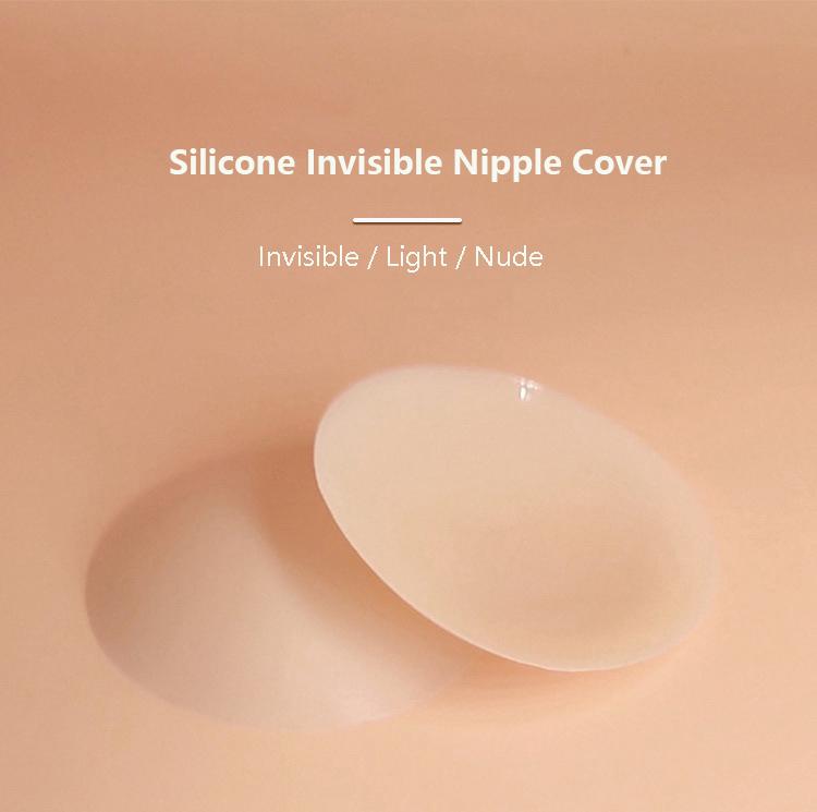 Ultra Thin Adhesive Silicone Seamless Nipple Cover Sticky Nipple Pasties 3