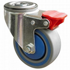 PP swivel and wheel braking bolt hole