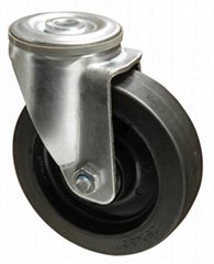  	5 inches short offset distance non-standard rubber casters