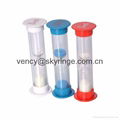 Mini plastic sand timer hourglass