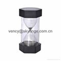 Hot sale plastic sand timer hourglass for kids 1