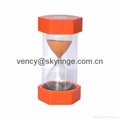 Hot sale plastic sand timer hourglass for kids 2
