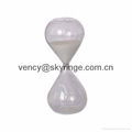 Glass sand timer hourglass in any pantone color