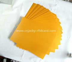 Golden inkjet printing PVC