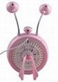 USB Fan with LED Lights and cosmetic mirror 2