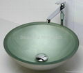 shower-room glass sink basin