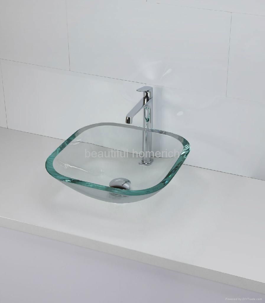 shower-room glass sink basin 3