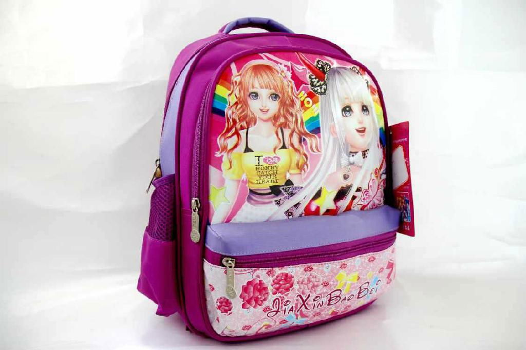 Cartoon cartoon cute pupil bag student bag Nylon Backpack 2