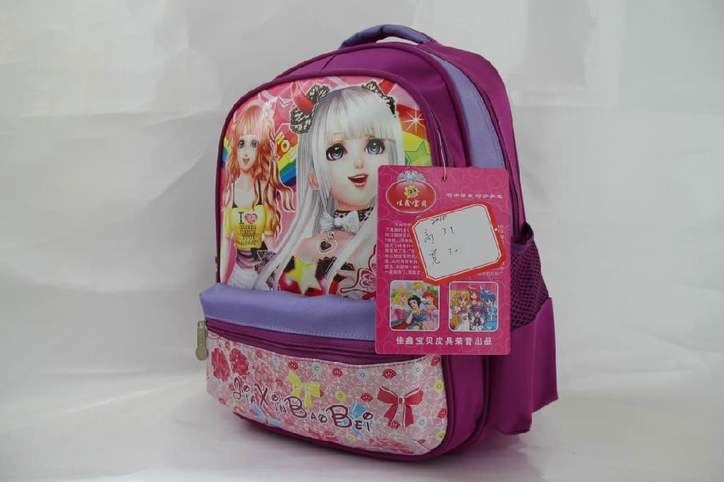 Cartoon cartoon cute pupil bag student bag Nylon Backpack 3