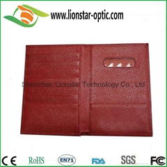 PU passport holder customized handmade from China Factory 