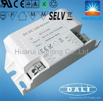 12v 24v 48v one channel DC input DALI led driver constant current 