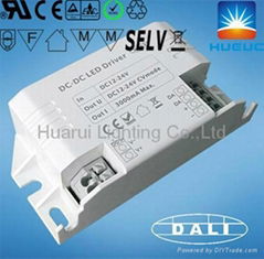 12v 24v 48v one channel DC input DALI led driver constant current 