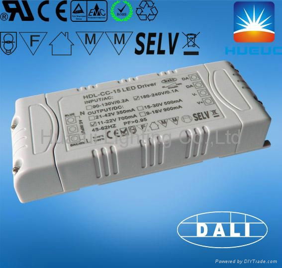 12W 650ma one channel conatant current DALI led driver,led transformer