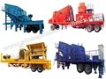 Mobile construction waste disposal and recycling plant