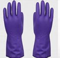 purple PVC heat resistant silicone gloves for hand protection 1