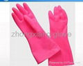 cheap high quality pink PVC heat resistant silicone rubber gloves 1