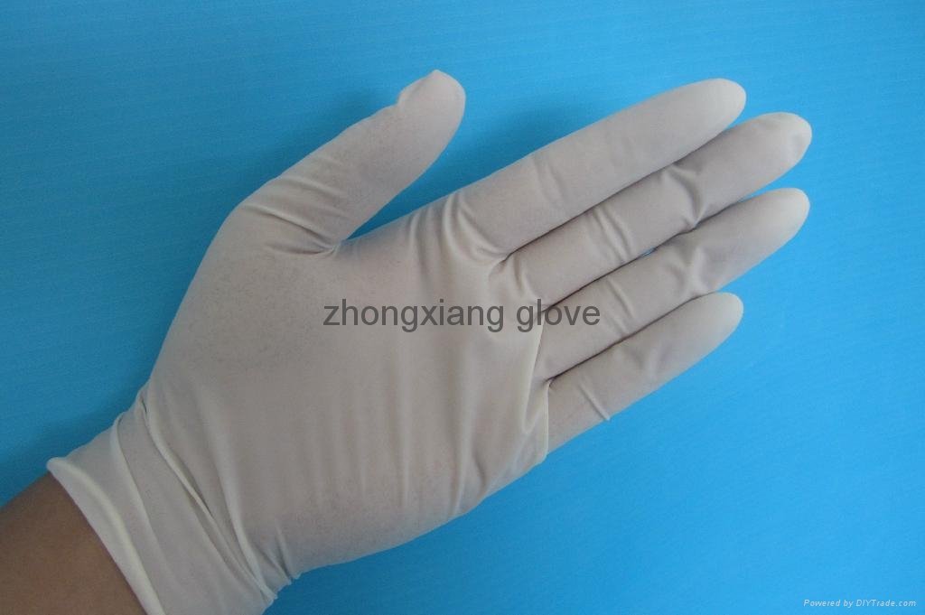 Powdered and powder free latex medical examination disposable Latex Gloves 2