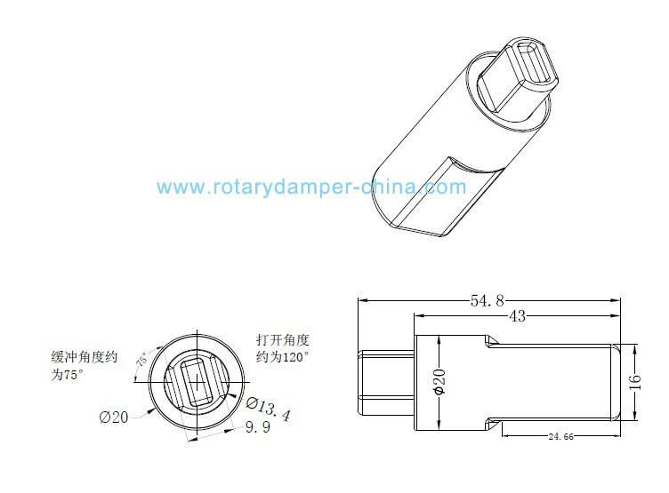 Little Swan Washing Machine Lid Hydralic Rotary Damper 2