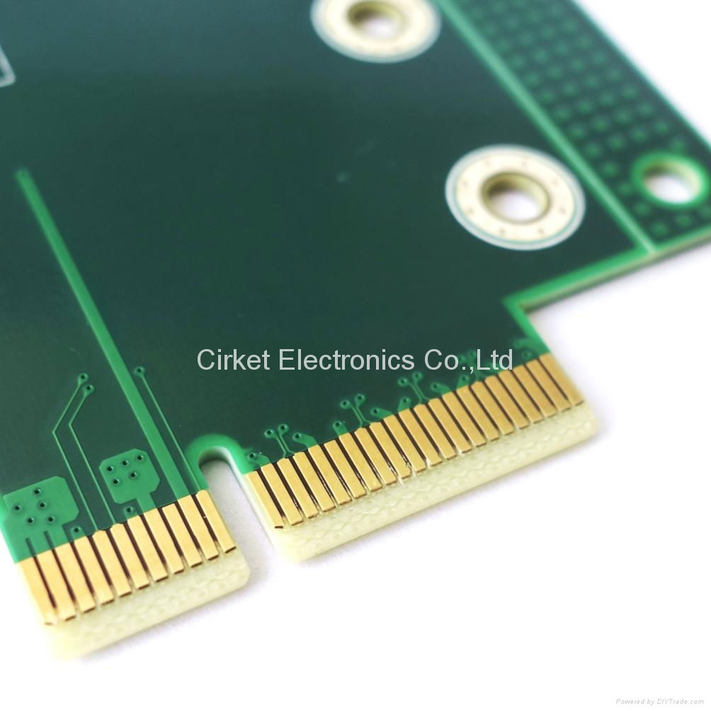 Multilayer Gold Finger Printed Circuit Board, 0.5oz Copper Thickness 2