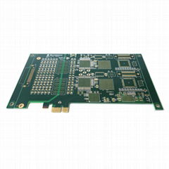 High-precision 8 Layers BGA PCB with Immersion Gold, ENIG Surface Finish