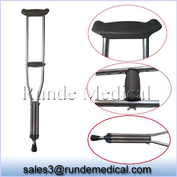 Aluminum alloy adjustable crutch